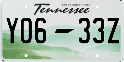TN license plate Y0633Z