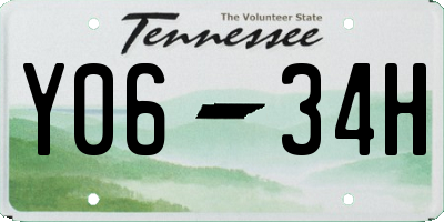 TN license plate Y0634H
