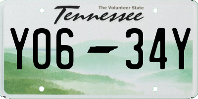 TN license plate Y0634Y