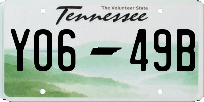 TN license plate Y0649B