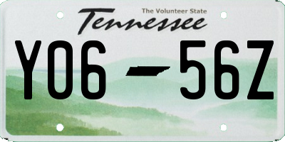 TN license plate Y0656Z