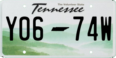 TN license plate Y0674W