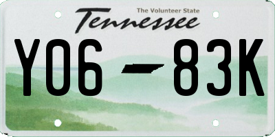 TN license plate Y0683K