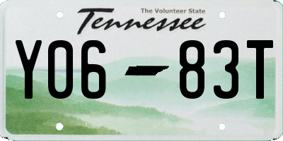 TN license plate Y0683T
