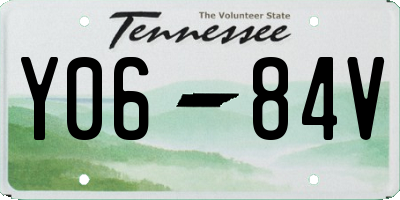 TN license plate Y0684V