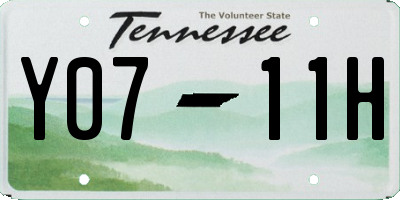 TN license plate Y0711H