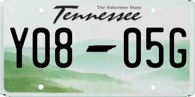 TN license plate Y0805G