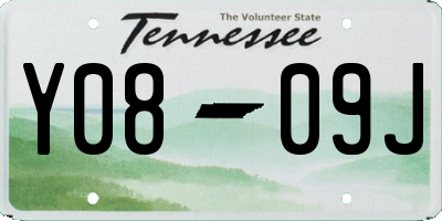 TN license plate Y0809J