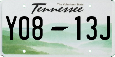 TN license plate Y0813J