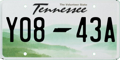 TN license plate Y0843A
