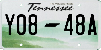 TN license plate Y0848A