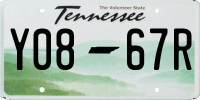 TN license plate Y0867R