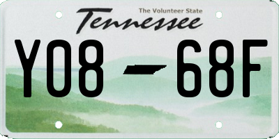TN license plate Y0868F