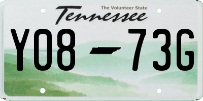 TN license plate Y0873G