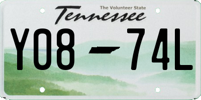 TN license plate Y0874L