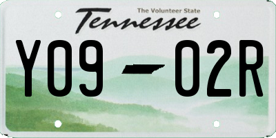 TN license plate Y0902R