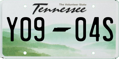 TN license plate Y0904S
