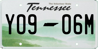 TN license plate Y0906M