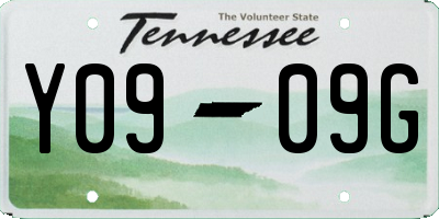TN license plate Y0909G
