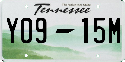 TN license plate Y0915M
