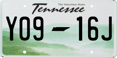 TN license plate Y0916J