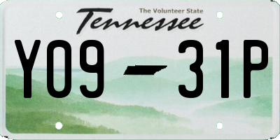 TN license plate Y0931P