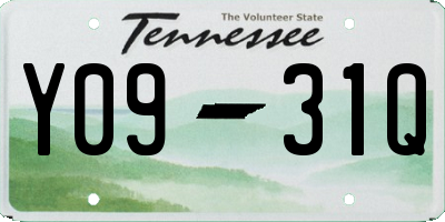 TN license plate Y0931Q