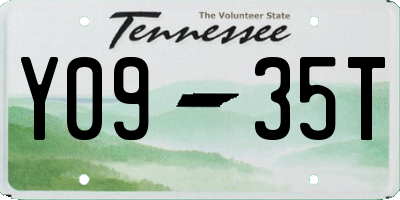 TN license plate Y0935T