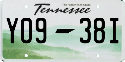TN license plate Y0938I