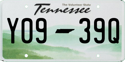 TN license plate Y0939Q
