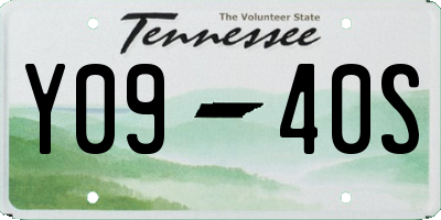 TN license plate Y0940S