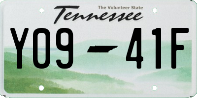 TN license plate Y0941F