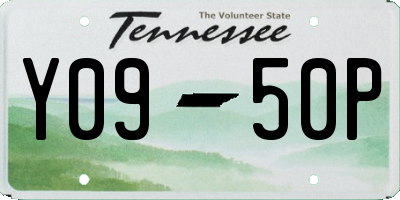 TN license plate Y0950P