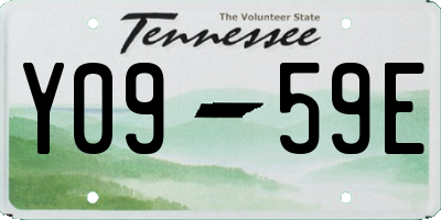 TN license plate Y0959E