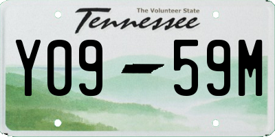 TN license plate Y0959M