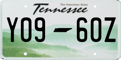 TN license plate Y0960Z