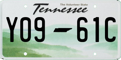 TN license plate Y0961C