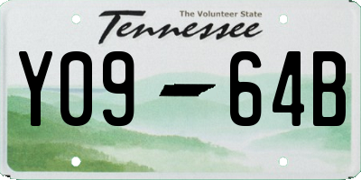 TN license plate Y0964B