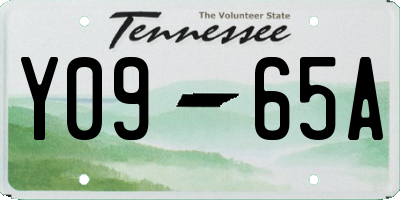 TN license plate Y0965A