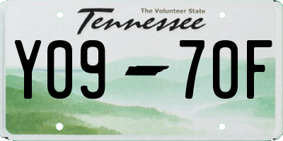TN license plate Y0970F