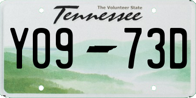 TN license plate Y0973D