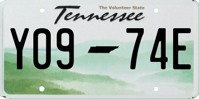 TN license plate Y0974E