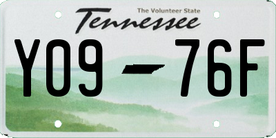 TN license plate Y0976F