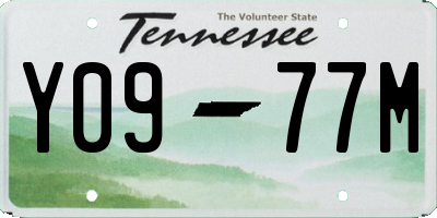 TN license plate Y0977M