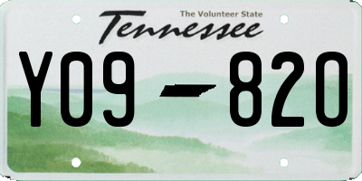 TN license plate Y0982O