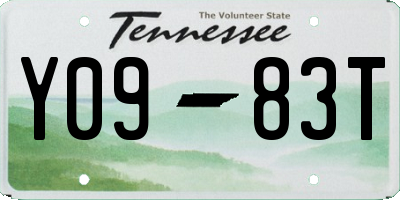 TN license plate Y0983T
