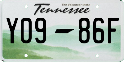 TN license plate Y0986F