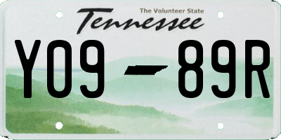 TN license plate Y0989R