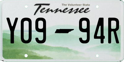 TN license plate Y0994R