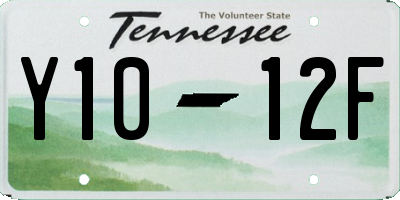 TN license plate Y1012F